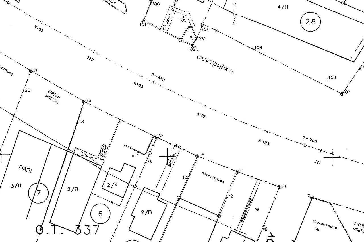 Greek topographic survey document