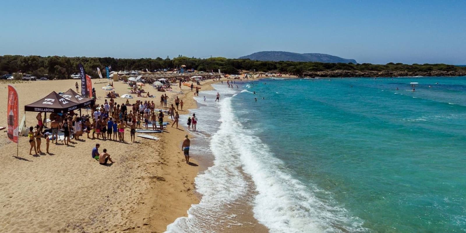 Lagouvardos beach golden sand