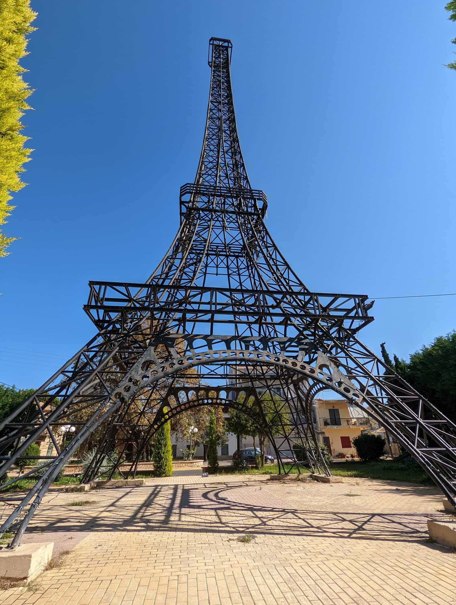 The Eiffel Tower replica in Filiatra, Messinia