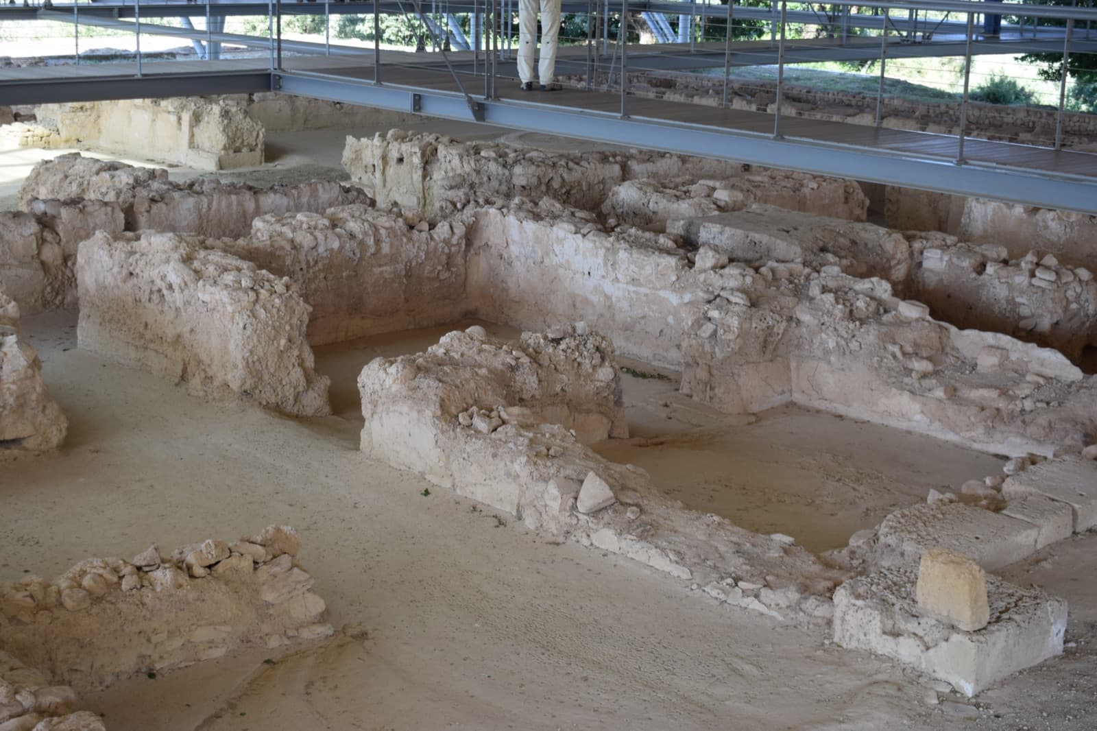 The ruins of Nestor's Palace at Ano Englianos, the best-preserved Mycenaean palace in Greece