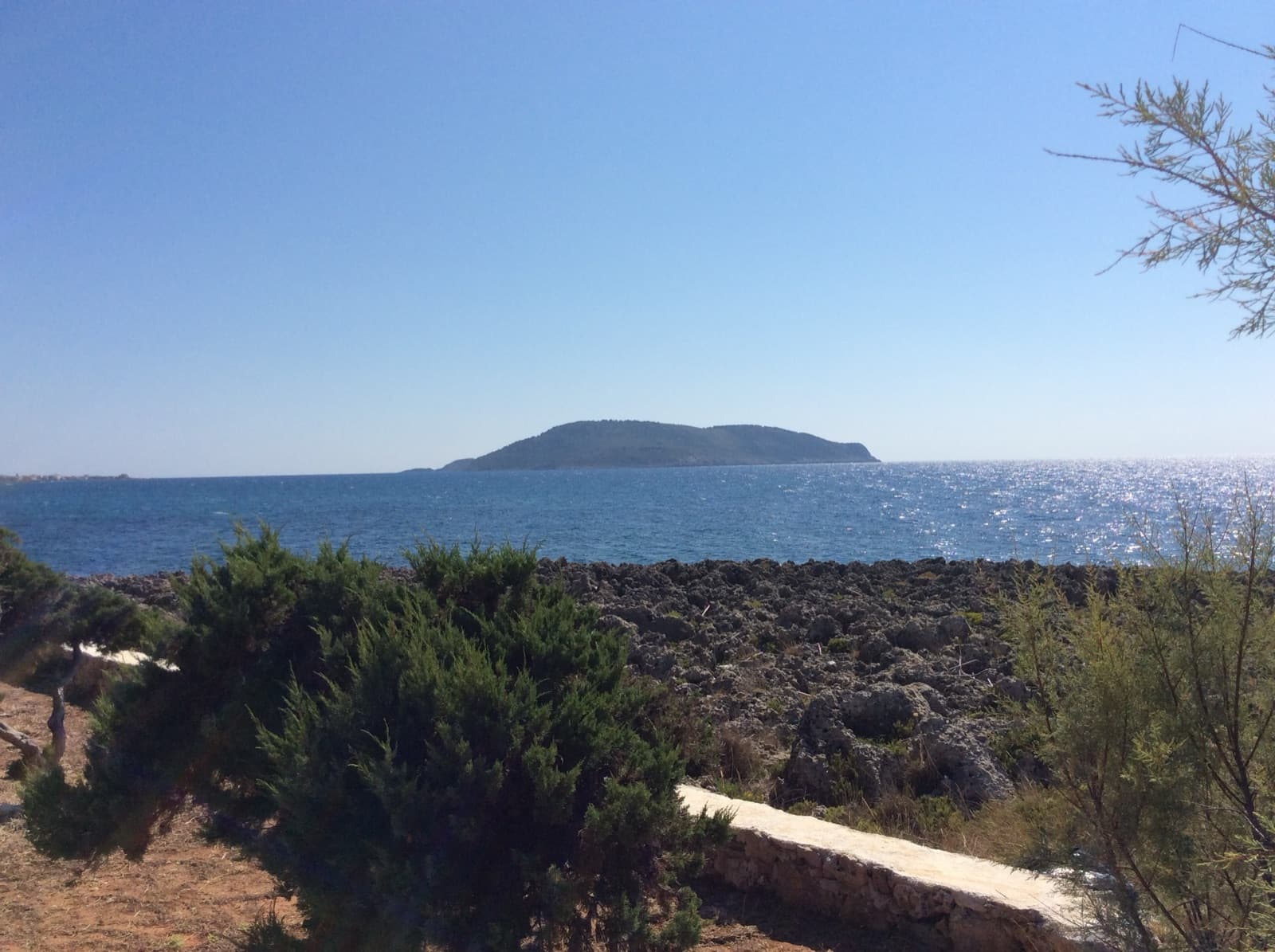 Proti Island from the Messinian coast